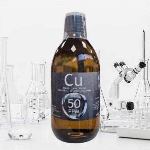 COBRE COLOIDAL 50 PPM. Con documento de autenticidad. ESNUTRIENTLAB