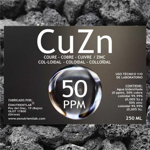 COBRE Y ZINC COLOIDAL 50 PPM. ESNUTRIENTLAB [1]