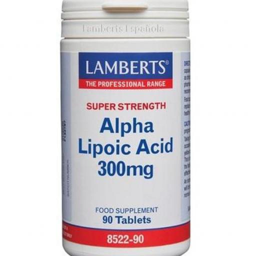 ÁCIDO ALFA LIPOICO 300 mg. 90 COMP. LAMBERTS