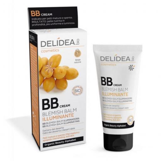 BB CREAM BLEMISH BALM ILUMINADORA, 50 ml. DELIDEA BIO