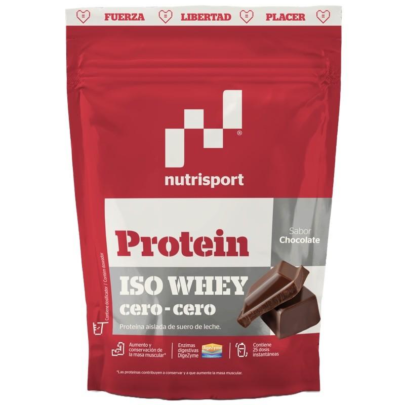 ISO WHEY ZERO CHOCO, 450 GR. NUTRISPORT