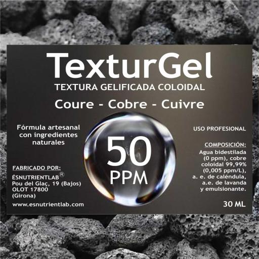 TEXTURGEL (TEXTURA GELIFICADA) COBRE COLOIDAL 50 PPM [1]