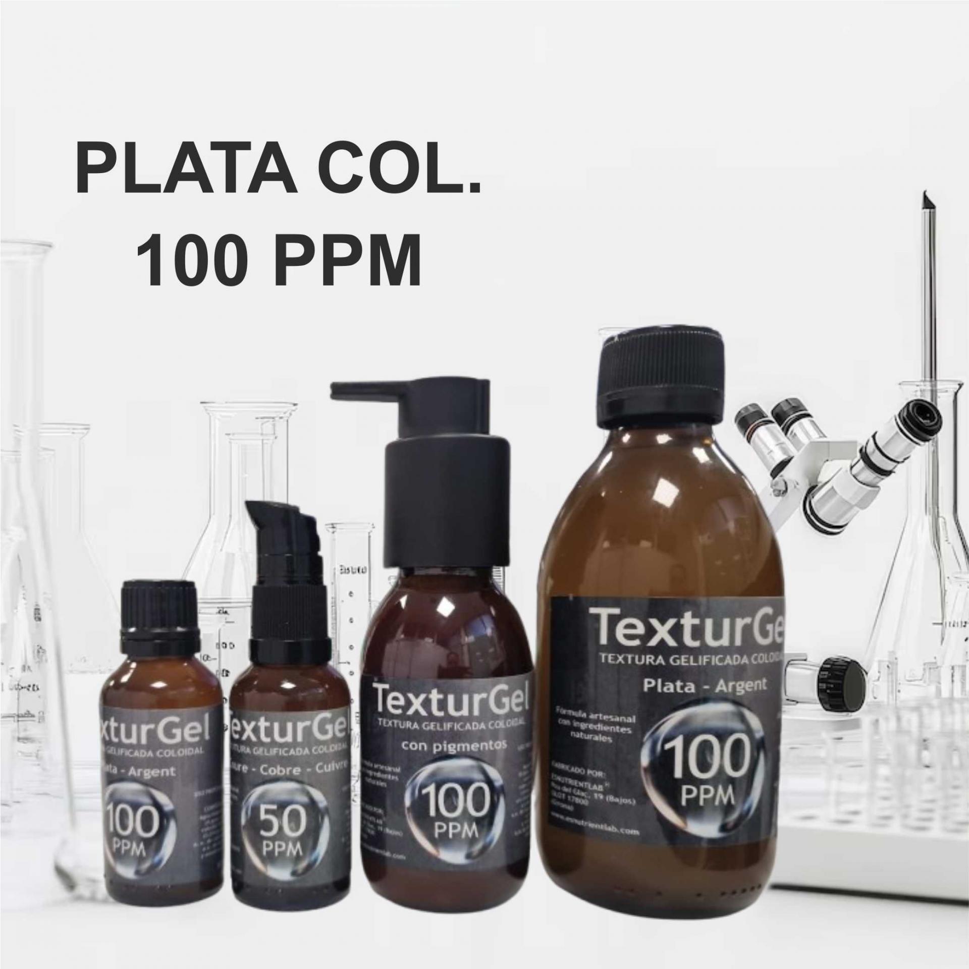 TEXTURA GELIFICADA DE PLATA COLOIDAL 100 PPM