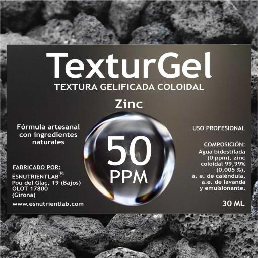 TEXTURGEL (TEXTURA GELIFICADA) DE ZINC COLOIDAL 50 PPM [1]