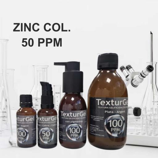 TEXTURGEL (TEXTURA GELIFICADA) DE ZINC COLOIDAL 50 PPM