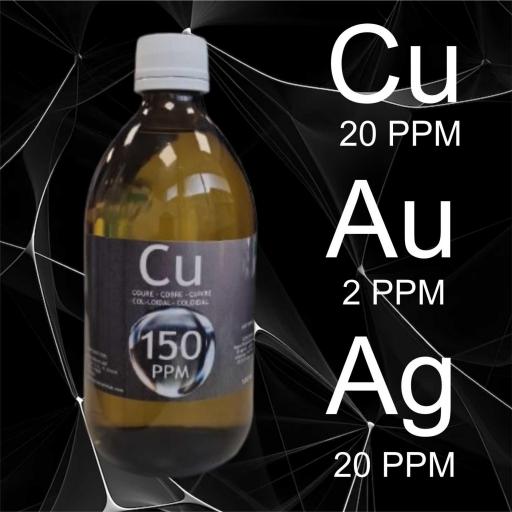 COBRE ORO Y PLATA COLOIDAL 20 PPM (FORMULA PRECIOSA "ANERGIA")