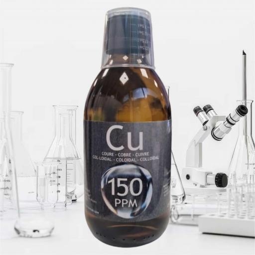 COBRE COLOIDAL 150 PPM. Con certificado de autenticidad. ESNUTRIENTLAB