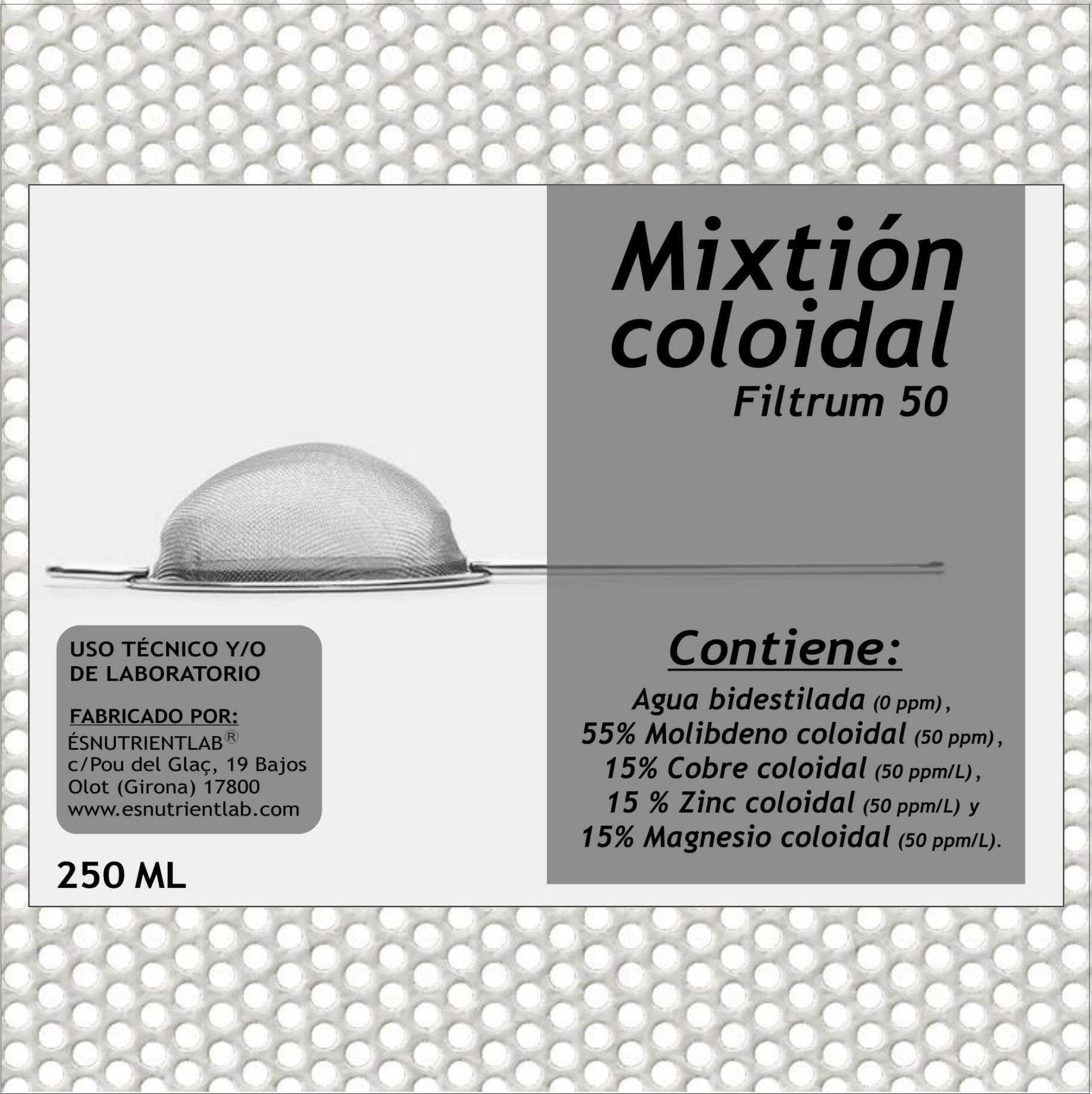 MIXTION COLOIDAL "FILTRUM" 50 PPM