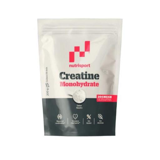 CREATINA MESH (MICRONIZADA) NEUTRA (SIN SABOR), 200 GR. NUTRISPORT [0]