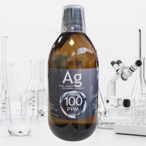 PLATA COLOIDAL 100 PPM. esnutrientlab