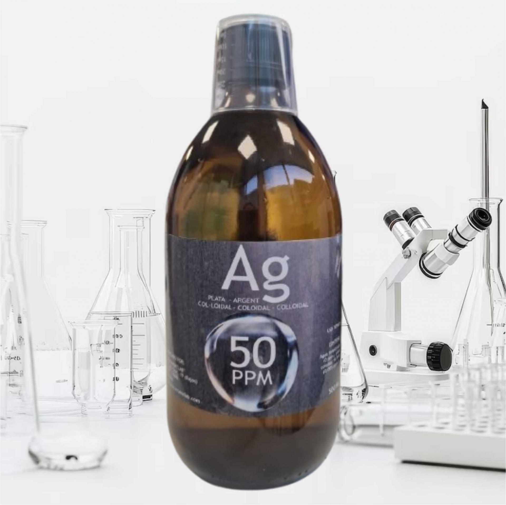 PLATA COLOIDAL 50 PPM. esnutrientlab