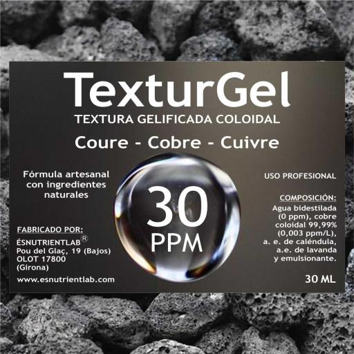 TEXTURGEL (TEXTURA GELIFICADA) DE COBRE COLOIDAL 30 PPM [1]