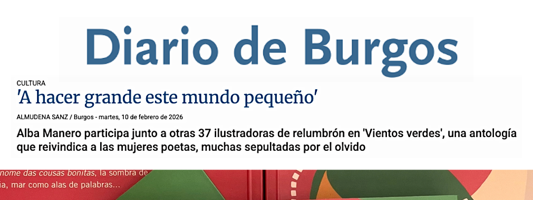 «Vientos verdes. Genias de la poesía» en el Diario de Burgos