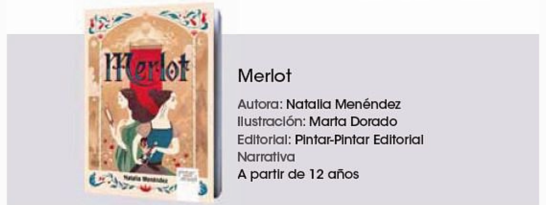 «Merlot», de Natalia Menéndez, entre las lecturas escogidas por la Revista Lazarillo