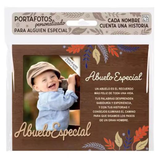 Abuelo Especial- Portafotos personalizado