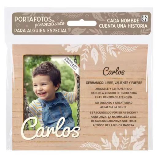 Carlos- Portafotos personalizado