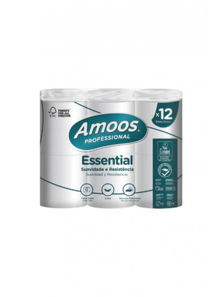 H622401 Higiénico doméstico 2C Amoos Profesional Essnetial Pack 12 rollos de 24M *FSC4