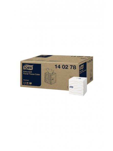 140278 Tork Facial Tissue cube Prem Es 2p 100 s *FSC3