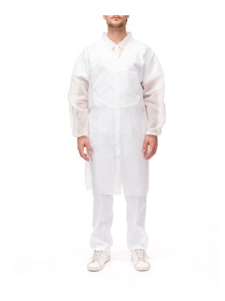 Bata Polipropileno blanca 25gr SOFT C/Velcro T/XL caja 50 uds