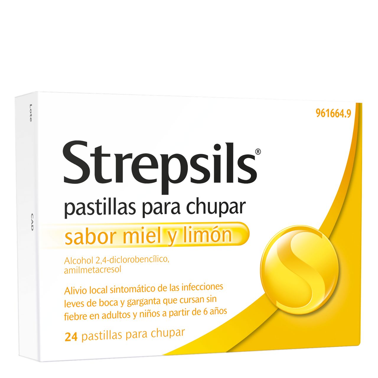 STREPSILS 24 PASTILLAS PARA CHUPAR MIEL-LIMON