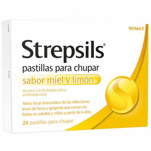 STREPSILS 24 PASTILLAS PARA CHUPAR MIEL-LIMON [0]