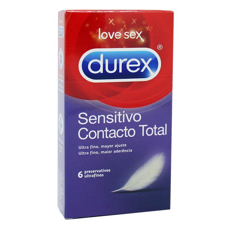 Preservativos Durex Sensitivo Contacto Total 6 unidades