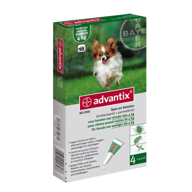 ADVANTIX Solución Spot para perros de 1,5 a 4 Kg - 4 unidades de 0,4 mL [0]