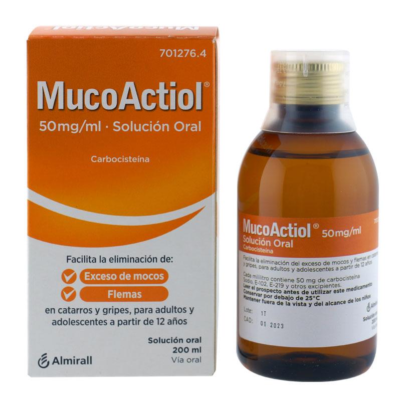 ACTITHIOL MUCOLITICO ADULTOS 50 mg/mL SOLUCION ORAL 200 mL