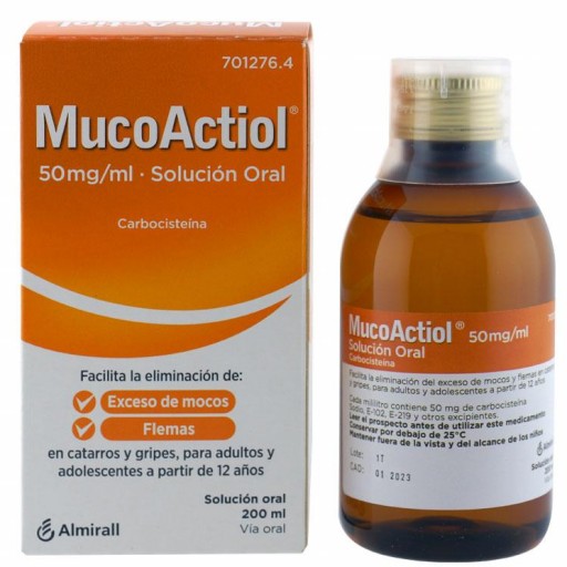 ACTITHIOL MUCOLITICO ADULTOS 50 mg/mL SOLUCION ORAL 200 mL [0]