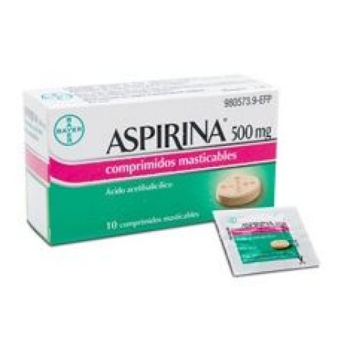 ASPIRINA 500 MG 10 COMPRIMIDOS MASTICABLES [0]