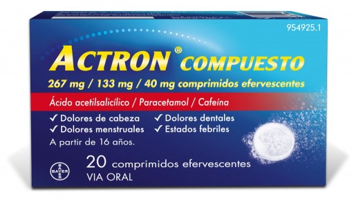 ACTRON COMPUESTO 20 COMPRIMIDOS EFERVESCENTES [0]