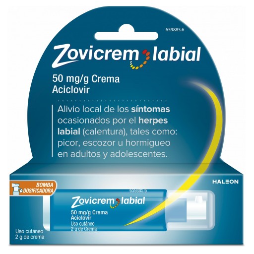 ZOVICREM LABIAL 50 MG/G CREMA 2 G BOMBA DOSIFICADORA [0]