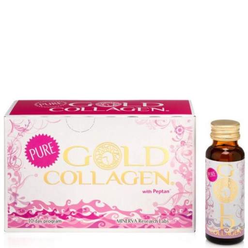 Minerva Pure Gold Collagen (Tres Packs de 10 botellas 50mL) TRATAMIENTO MENSUAL COMPLETO [0]
