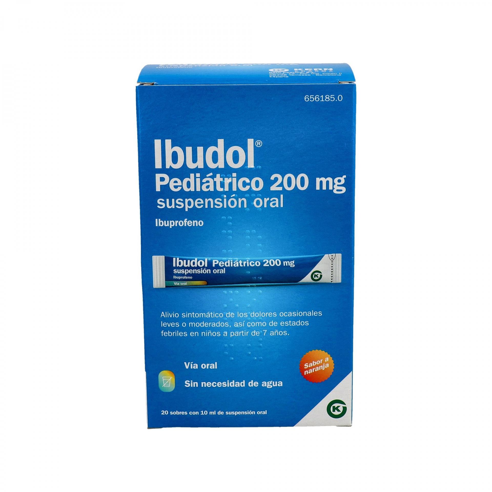 Ibudol pediátrico 200 mg suspensión oral