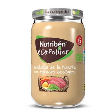 Ecopotito Nutribén Verduras de la Huerta con Ternera ecológica 235gr [0]