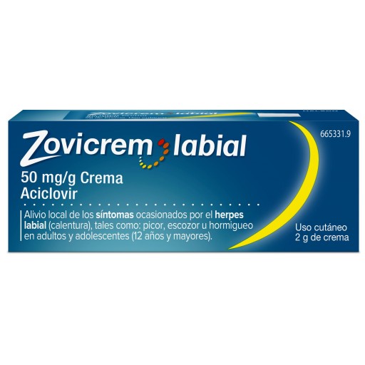 ZOVICREM LABIAL 50 MG/G CREMA 2 G TUBO [0]