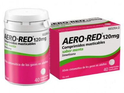 AERO RED 120 mg 40 COMPRIMIDOS MASTICABLES MENTA