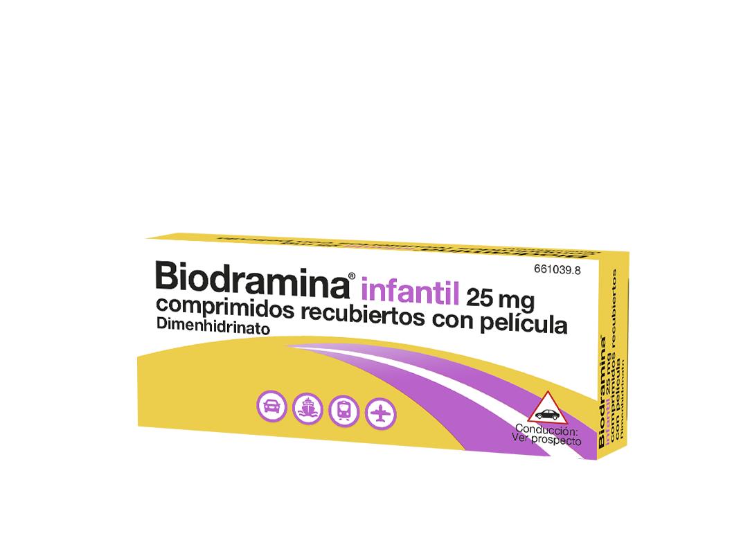 BIODRAMINA INFANTIL 25 MG 12 COMPRIMIDOS