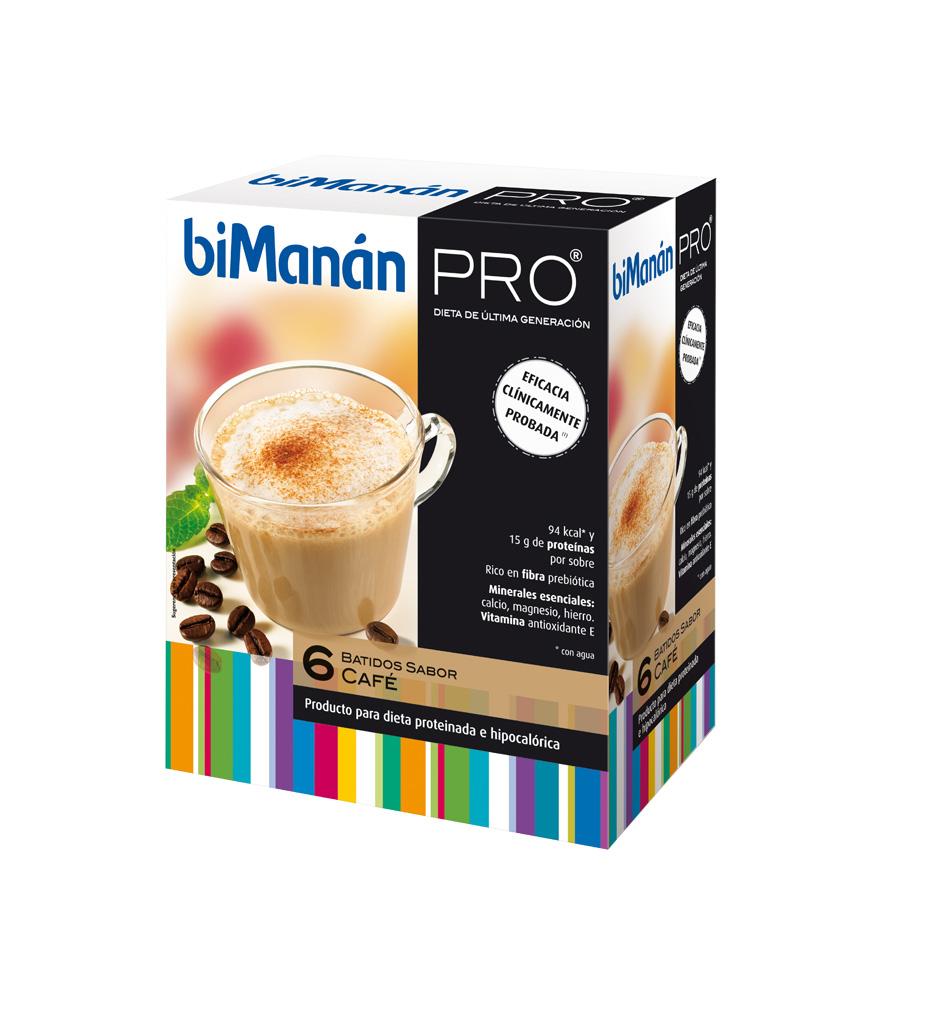 Bimanan Pro Batido sabor café 6 sobres