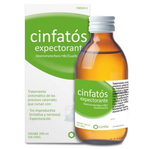 CINFATOS EXPECTORANTE 2/10 MG/ML JARABE 200 ML