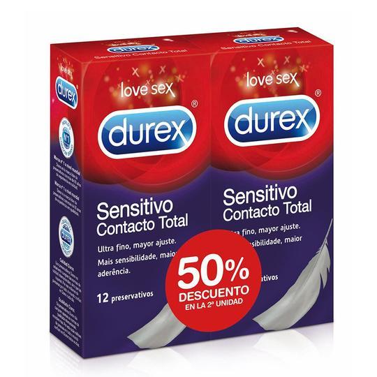 Preservativos Durex Duplo Sensitivo Contacto Total 24 
