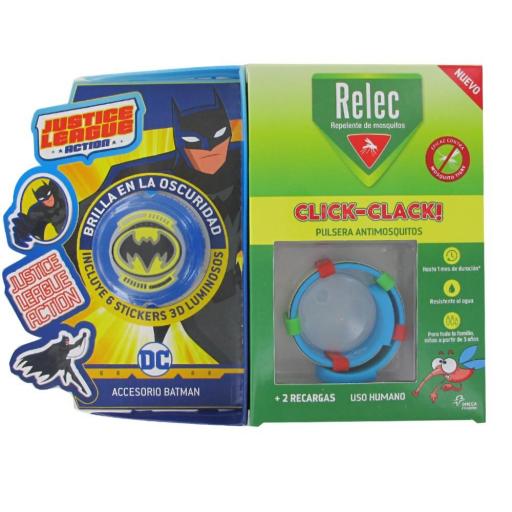 Relec Pulsera Antimosquitos Click-Clack Batman [0]