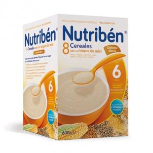 Nutriben 8 Cereales con un toque de miel galletas María 600 gramos