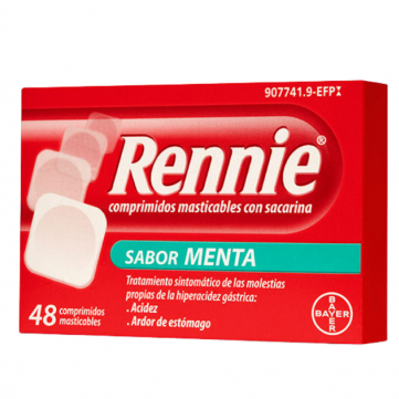 RENNIE 48 COMPRIMIDOS MASTICABLES C/SACARINA