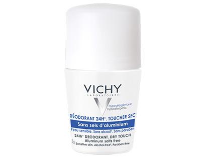 Vichy Desodorante roll on 24 horas sin sales de aluminio tacto seco 50 mL 