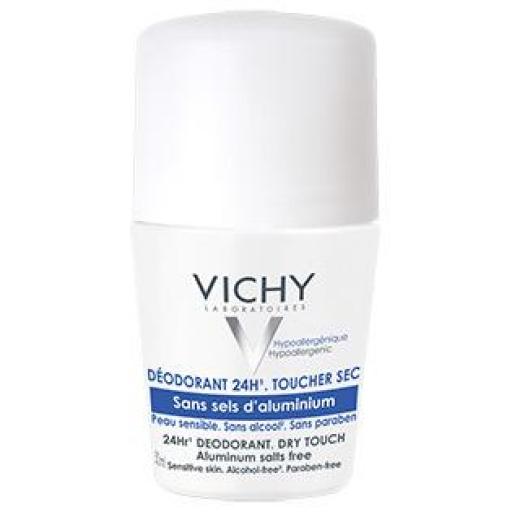Vichy Desodorante roll on 24 horas sin sales de aluminio tacto seco 50 mL  [0]