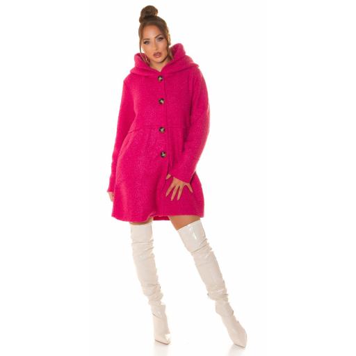 Abrigo de lana rosa [4]