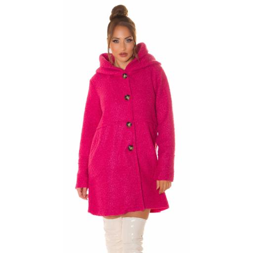 Abrigo de lana rosa [5]