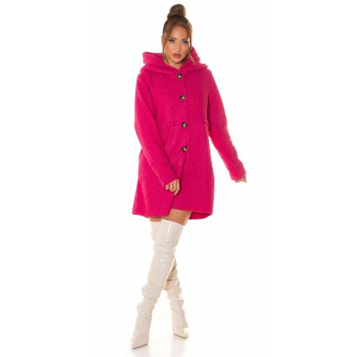 Abrigo de lana rosa [6]