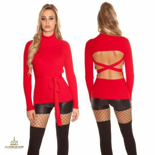 Jersey rojo fashion cut out [1]